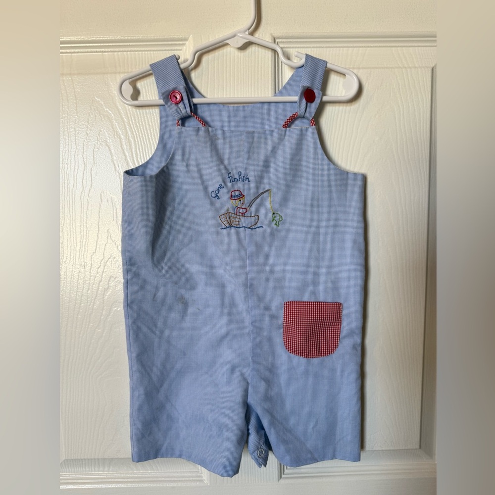 Blue Kids Jon Jon  with Red Accents Remember Nguyen 2T